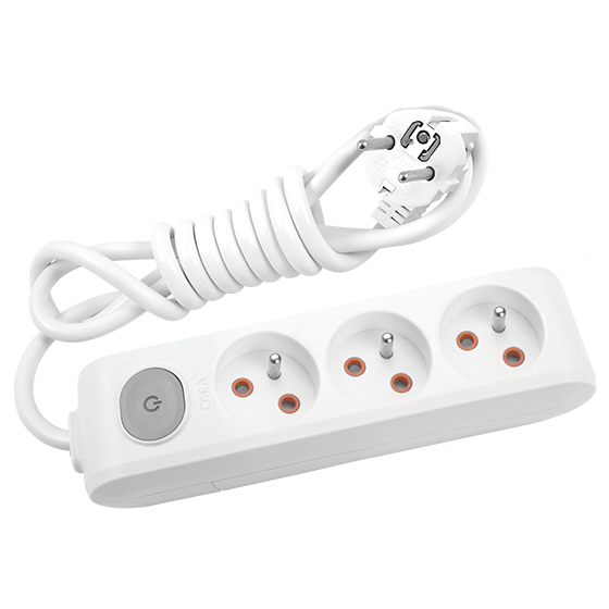 VİKO Multi-Let 3lü Top. Ç.K Ups Anahtarlı 2mt Priz