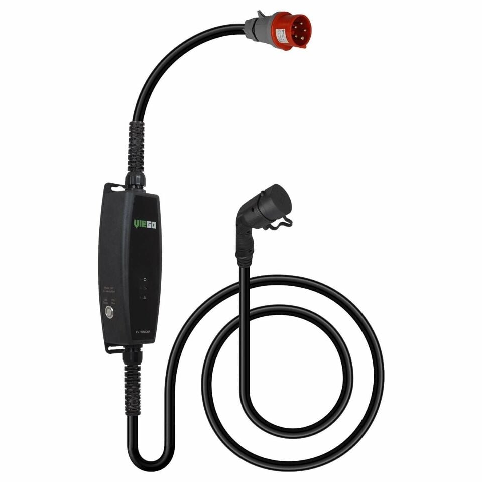 Viego Taşınabilir Elektrikli Araç Trifaze Şarj Cihazı 11/22KW Ilave Ev Prizi Dönüştürücülü