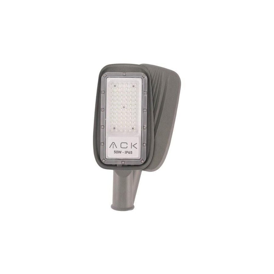 ACK AT41-15000 50W 3000K Gün Işığı LED Sokak Armatürü IP65 Siyah