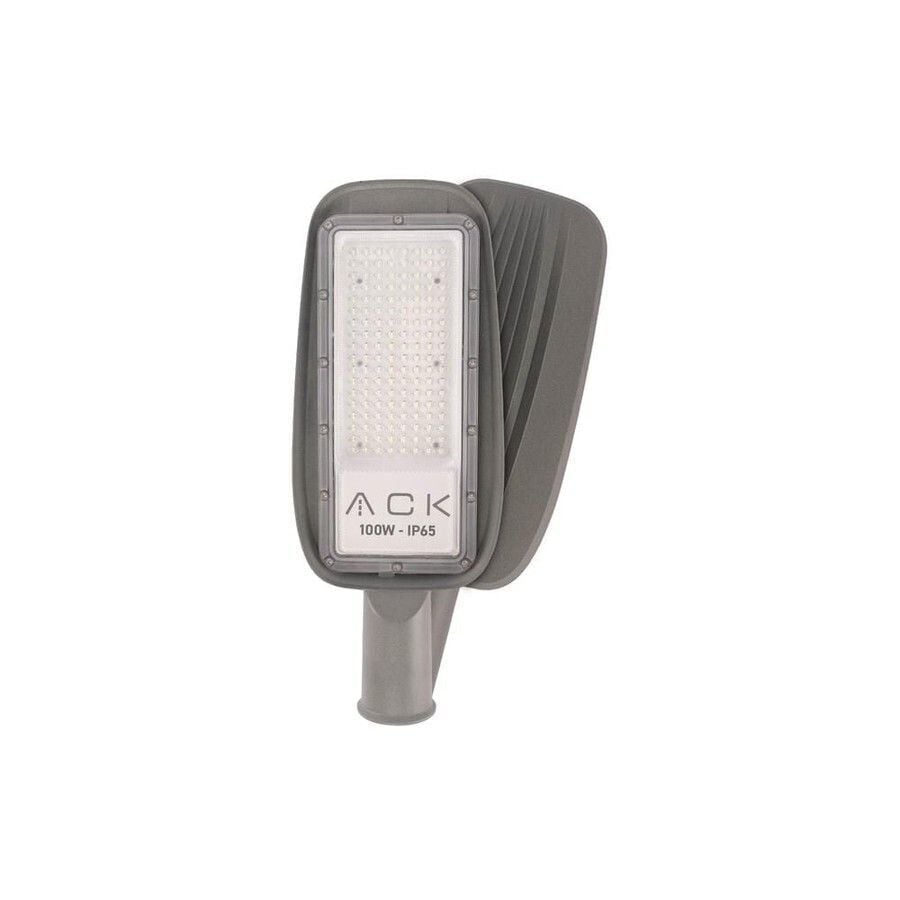 ACK AT41-19110 100W 4000K Naturel Beyaz LED Sokak Armatürü IP65 Siyah