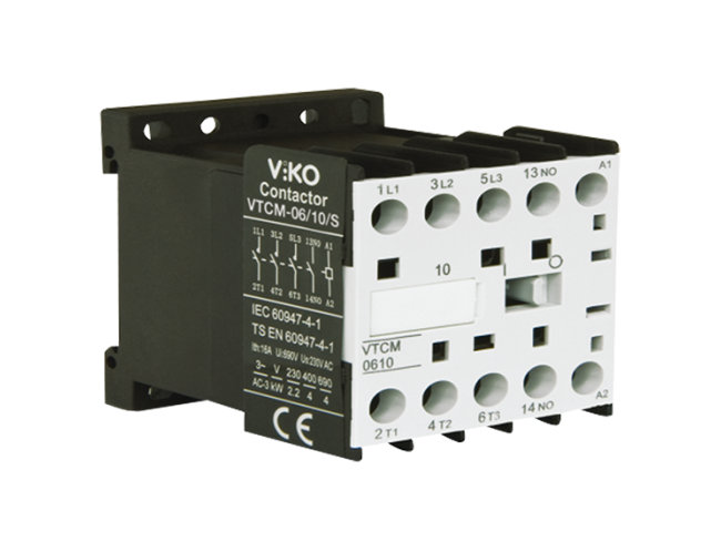 VİKO Mini Kontaktör 230V AC 9A 1NC