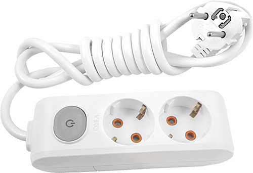 VİKO Multi-Let 2li Topraklı Ç.K Anahtarlı 1mt Priz