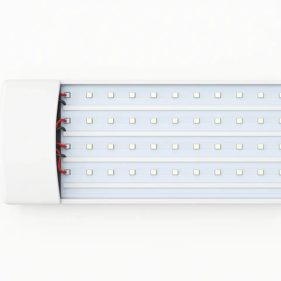 CATA Kristal Yatay Bant Armatür Beyaz 120cm 120W