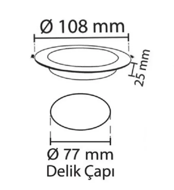 Noas YL10-0600 6 W Sıva Altı Led Spot 6500K BEYAZ IŞIK