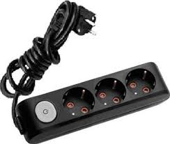 VİKO Multi-Let 3lü Top. Ç.K Ups Anah. 2mt Siyah Priz