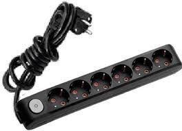 VİKO Multi-Let 6lı Top. Ç.K Ups Anah. 2mt Siyah Priz