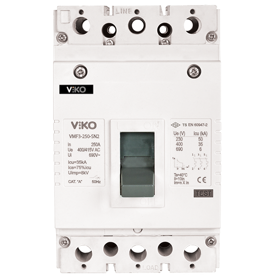 VİKO VMF3-250-SN2 35 kA 3K Kompakt Şalter 3x250A 35KA