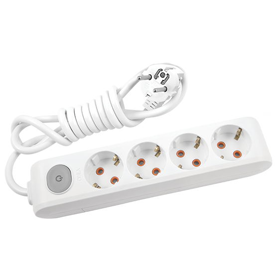 VİKO Multi-Let 4lü Topraklı Ç.K Anahtarlı 2mt Priz