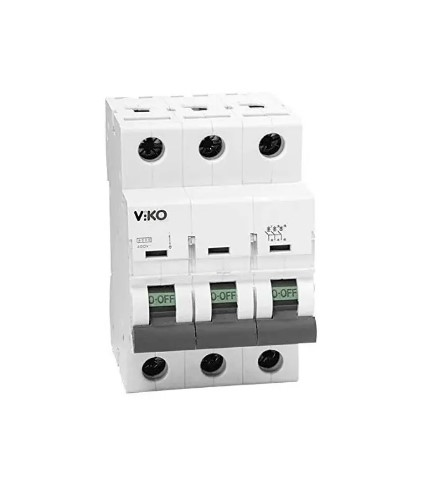 VİKO 6VTB-3C63 C63A Otomatik Sigorta 3x63A C 6KA