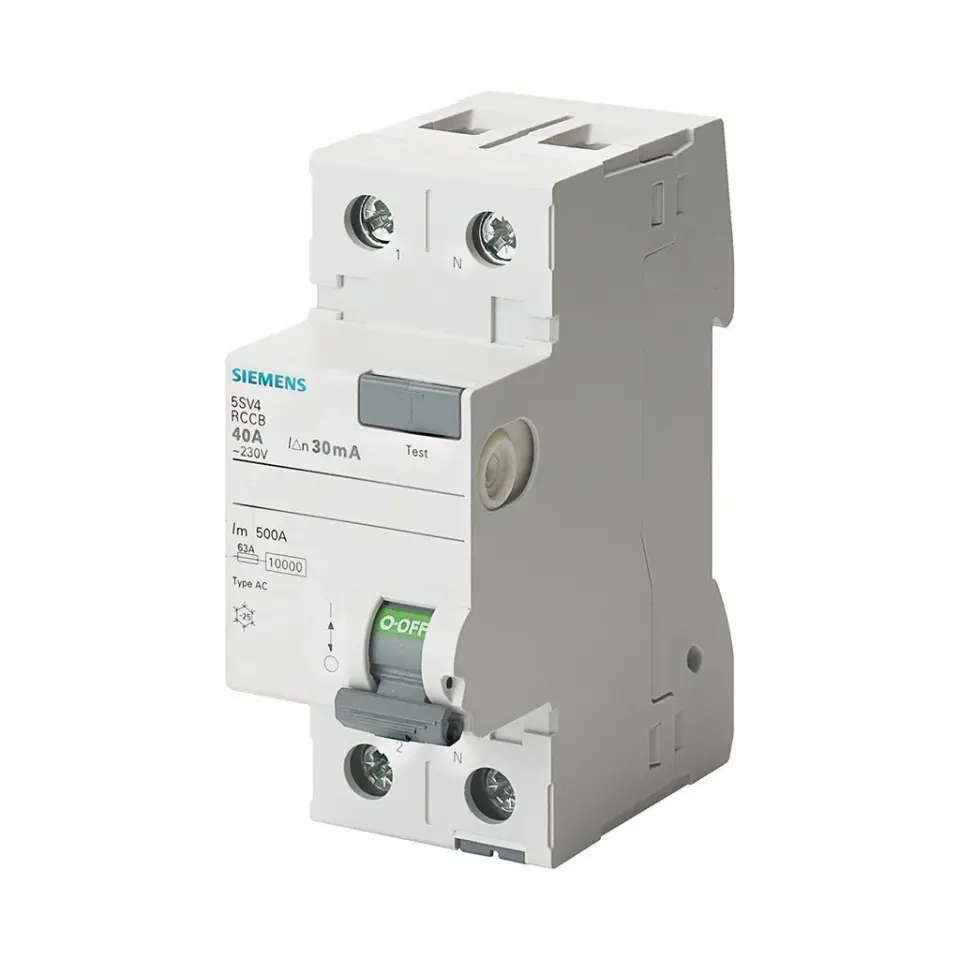 Siemens 5SV5314-6 2x40 A 230 V 30 mA A Tipi Kaçak Akım Rölesi