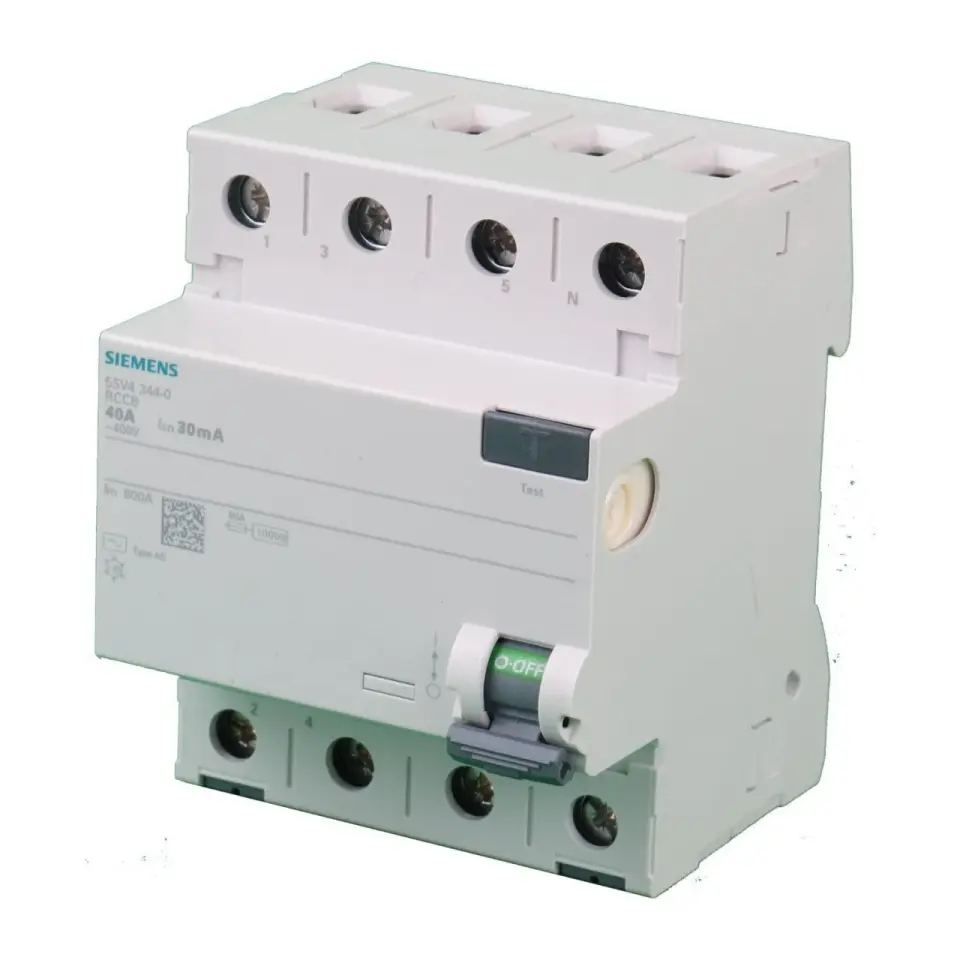 Siemens 5SV5344-6 4x40 A 400 V 30 mA A Tipi Kaçak Akım Rölesi