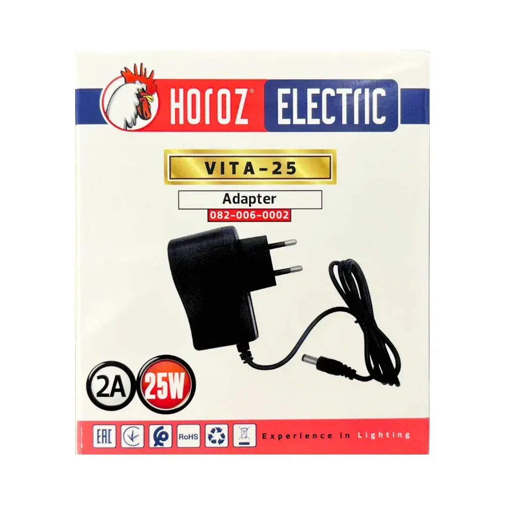 Horoz 25W 12V/2A Priz Tipi Plastik Kasa Adaptör