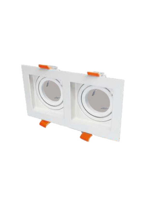 Cata CT-5237 2'li Pars Kare Spot Beyaz Kasa