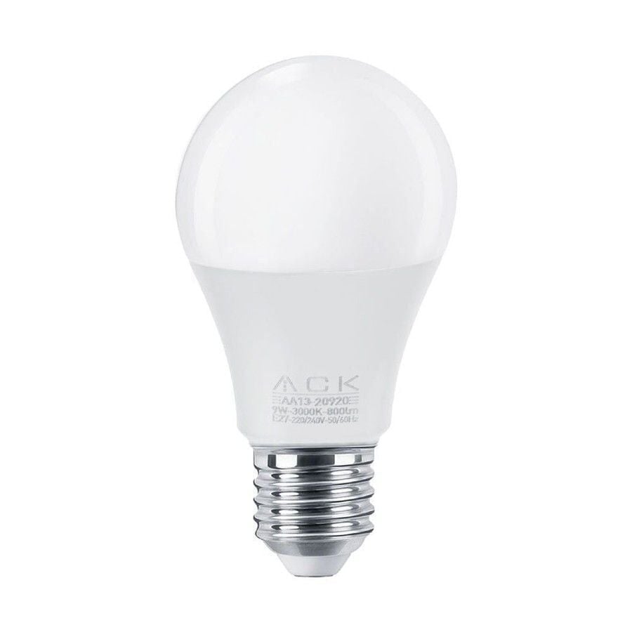 ACK AA14-01021 9W Dimlenebilir LED A60 Ampul 4000K Naturel Beyaz