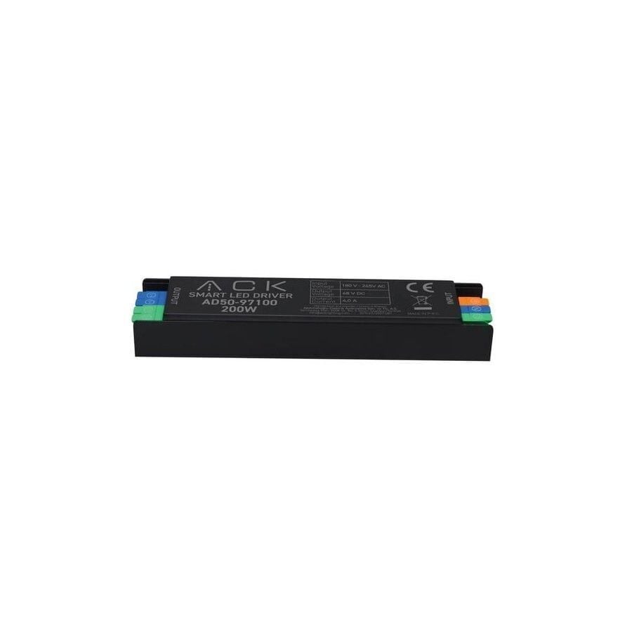 ACK AD50-97100 Retro Smart Driver 200W Dc48V 178*50*22mm Ac185-260V 24V.6 8A Trafo