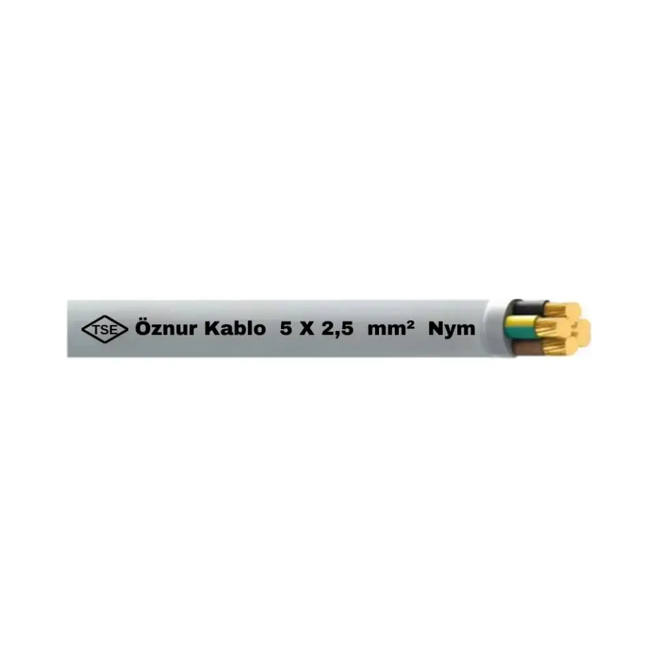 Öznur 5X2,5 mm NYM (Antigron) Kablo