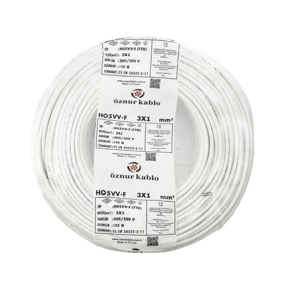 Öznur 3X1 mm TTR Kablo (Beyaz)