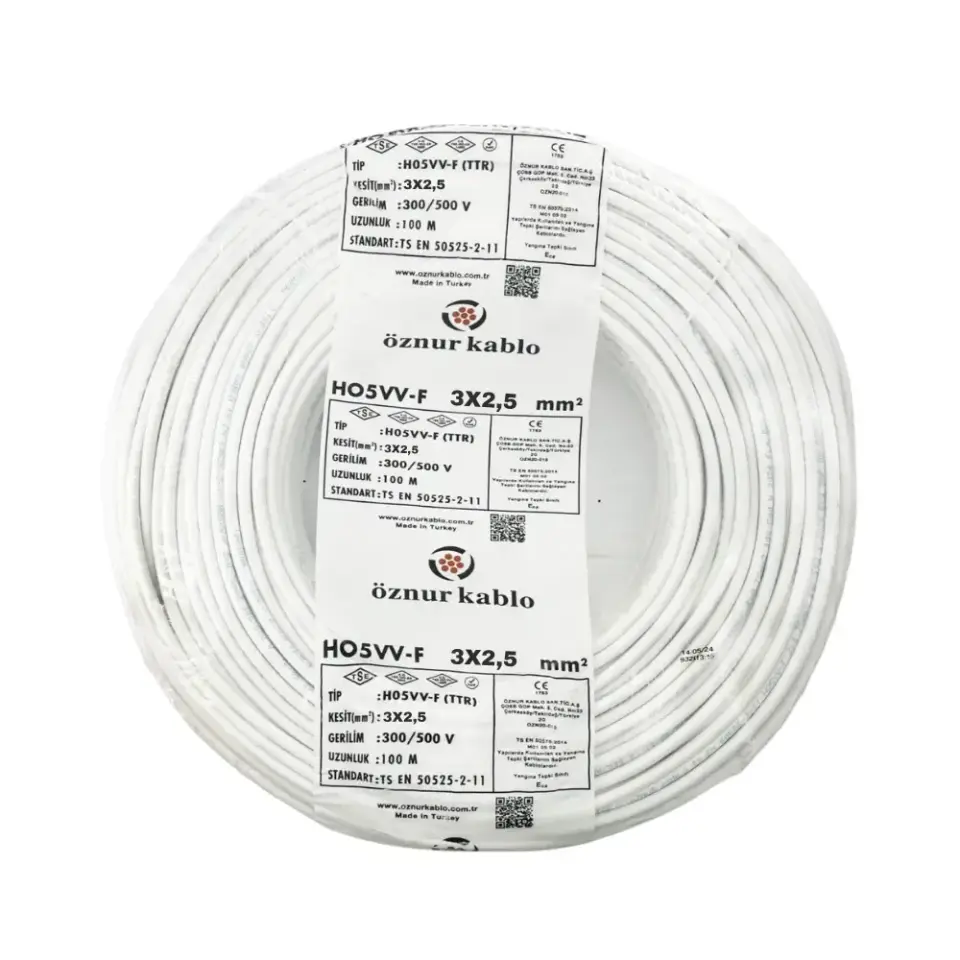 Öznur 3X2,5 mm TTR Kablo (Beyaz)
