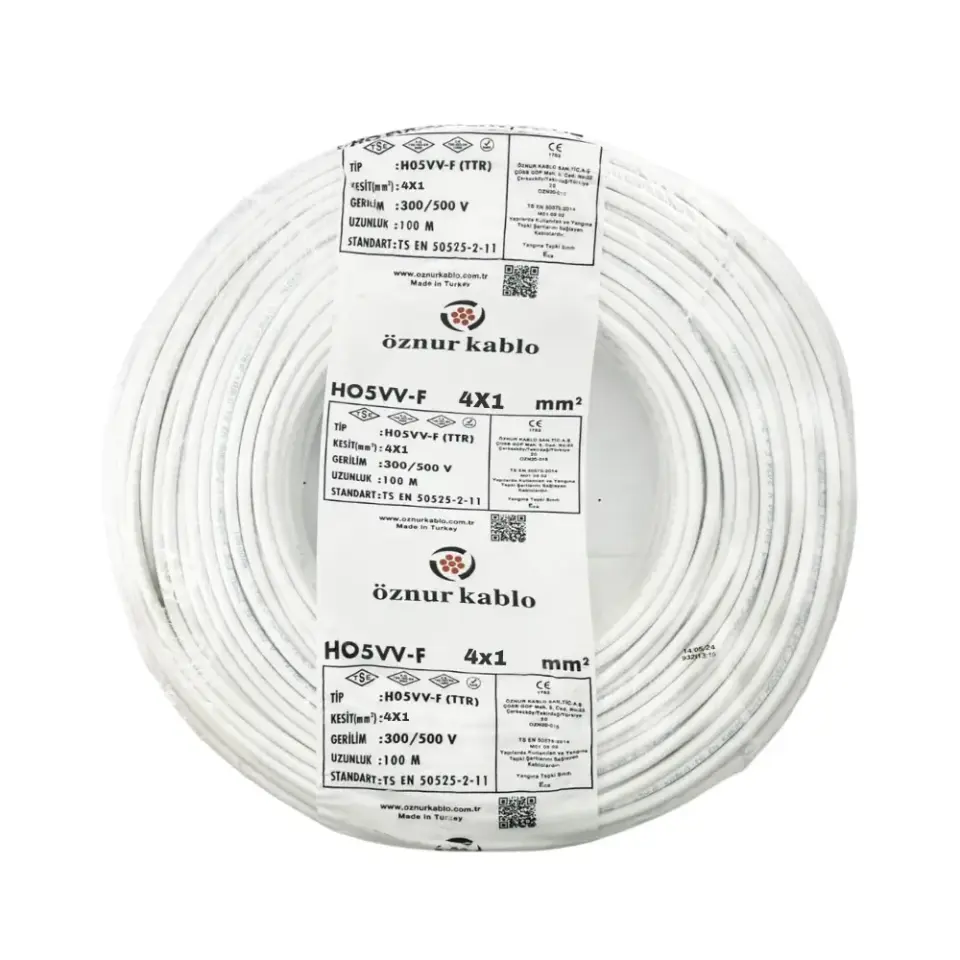 Öznur 4x1 mm TTR Kablo (Beyaz)