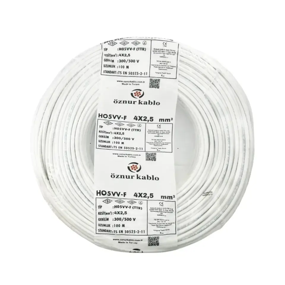Öznur 4X2,5 mm TTR Kablo (Beyaz)