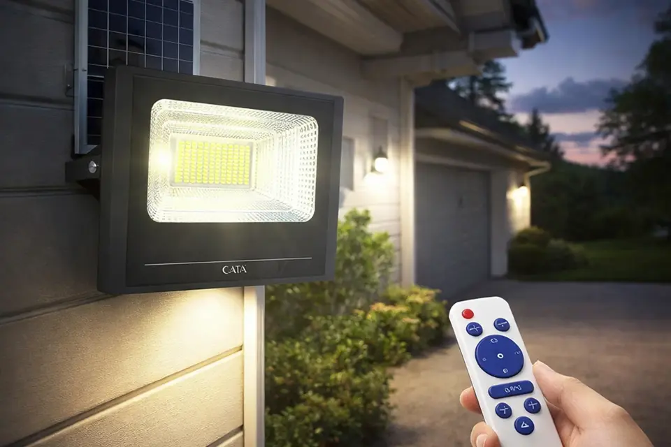 Cata CT-4648 100w Solar Led Sokak Projektör (Beyaz Işık)