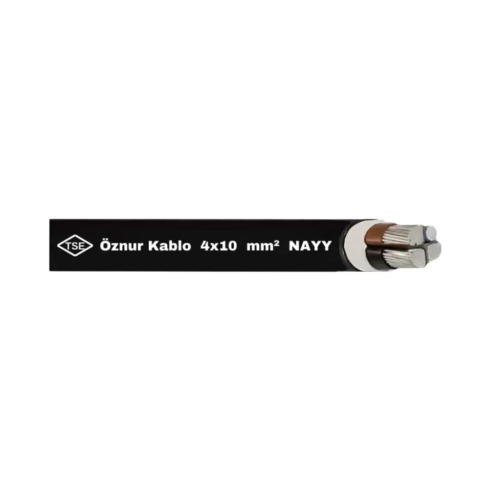 Öznur 4X10 mm NAYY Alvinal (Alüminyum) Yeraltı Kablosu