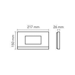 Audio 001461 7 inç Beyaz Bus Plus Mekanik Butonlu Görüntülü Villa Set