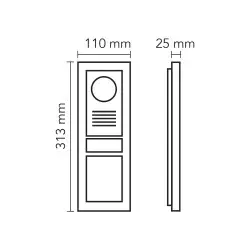 Audio 003003 Bus Plus 2x16 LCD Ekranlı Zil Paneli Kart Okuyuculu