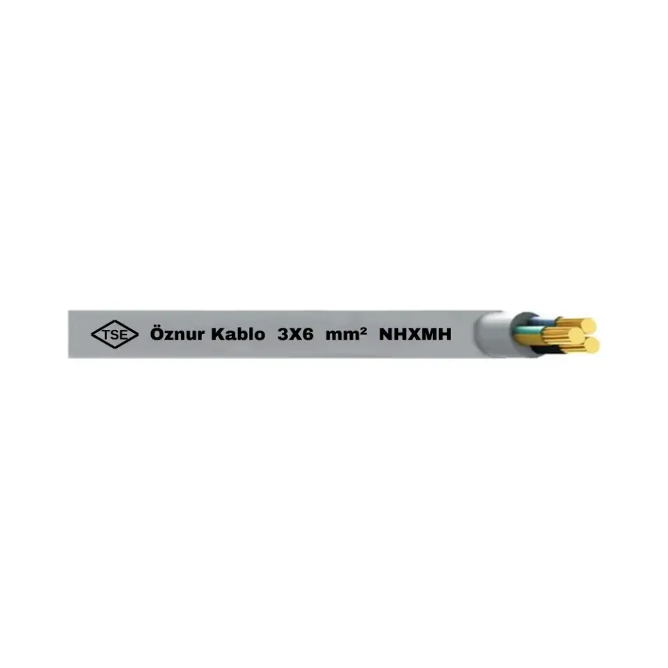 Öznur 3X6 mm NHXMH (Antigron) Kablo