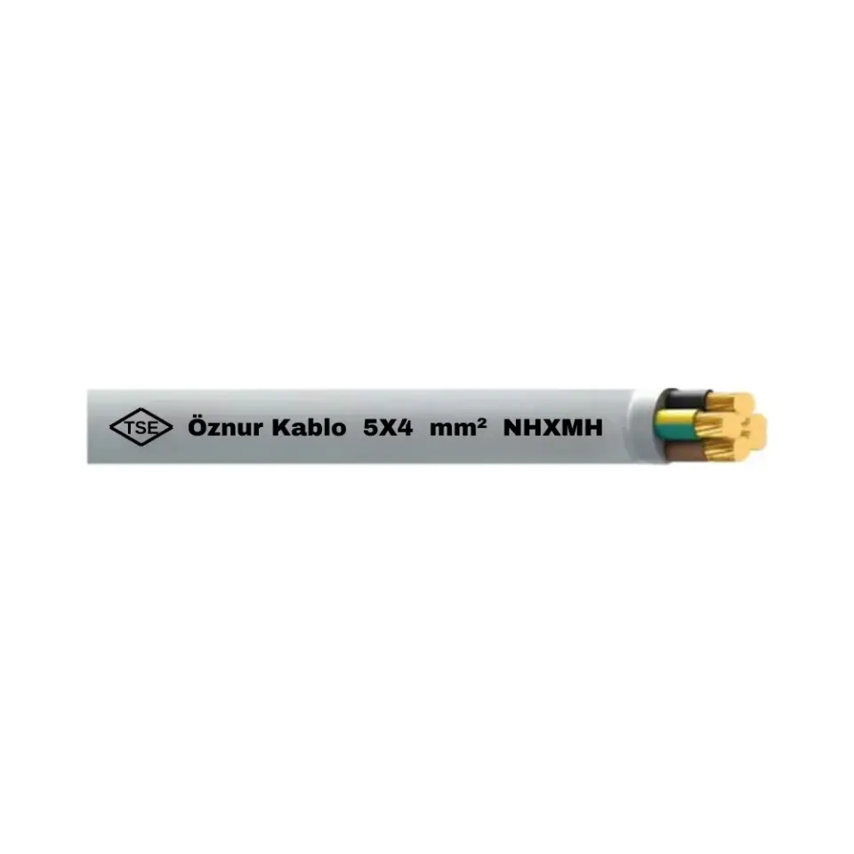 Öznur 5X4 mm NHXMH (Antigron) Kablo