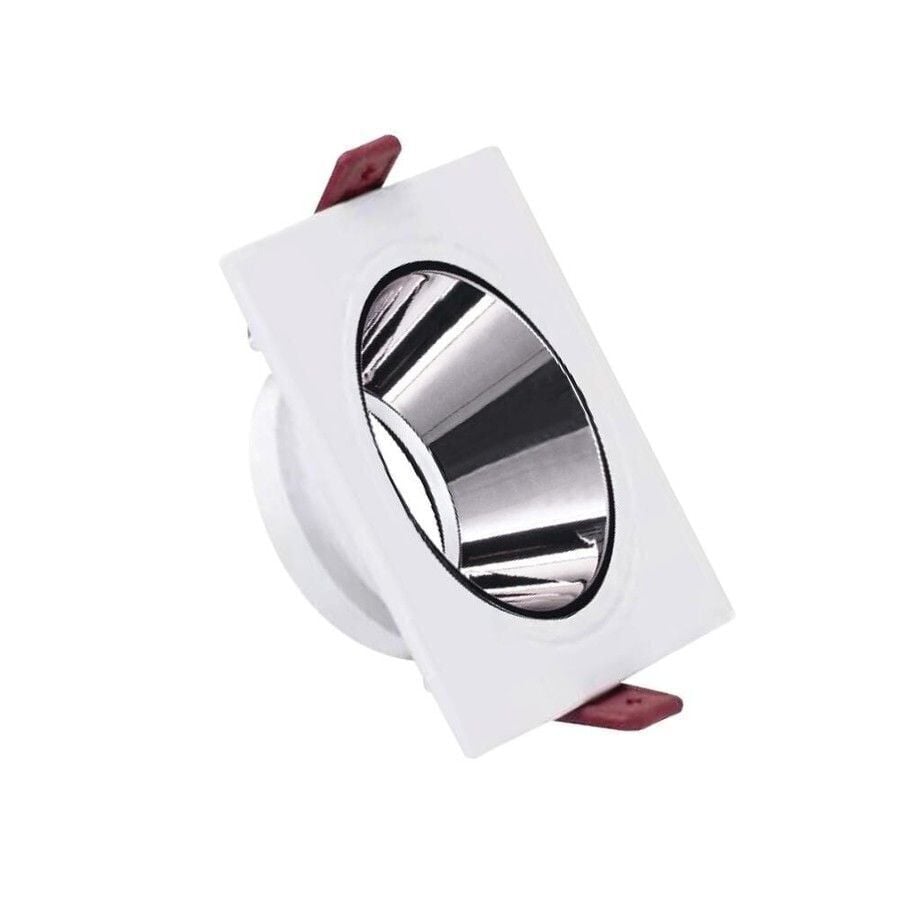 ACK AH03-07030 Beyaz Kasa - Platin Gümüş (92x92) mm Alüminyum Pc Spot Armatür