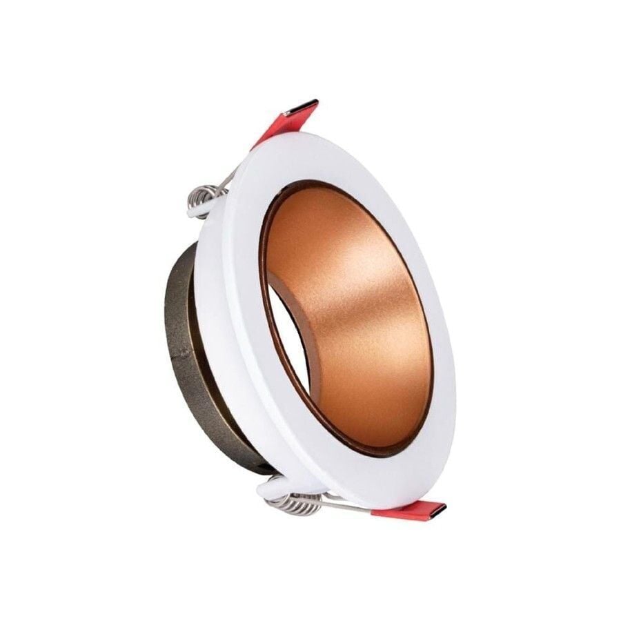 ACK AH03-07220 Beyaz Kasa - Rose Gold (Ø85 mm ) Alüminyum Pc Spot Armatür