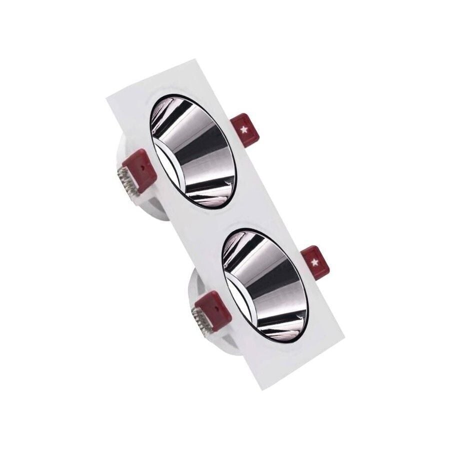 ACK AH03-07330 Beyaz Kasa - Platin Silver (172x92) mm Alüminyum Pc Spot Armatür