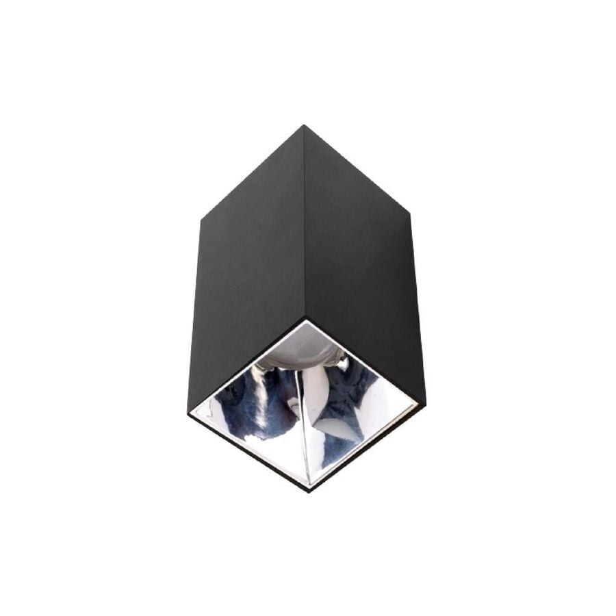 ACK AH03-07651 Platin Reflektör Sıva Üstü Siyah Kare LED Spot