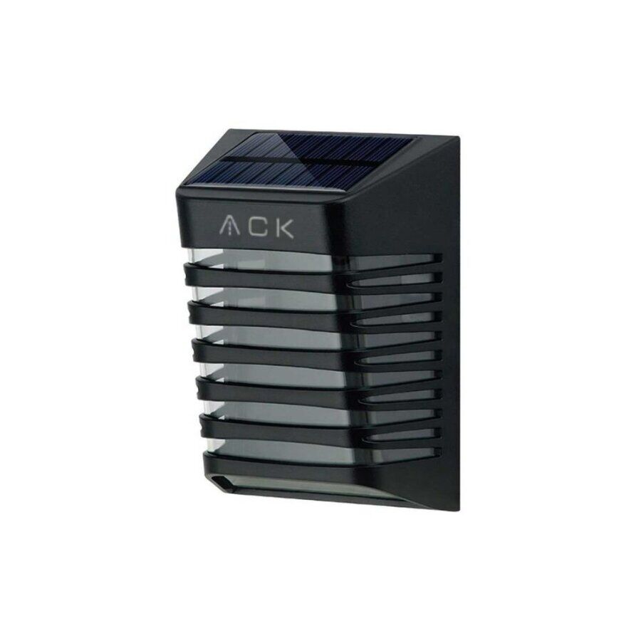 ACK AG60-09851 3000K Siyah Solar LED Çit / Duvar Apliği