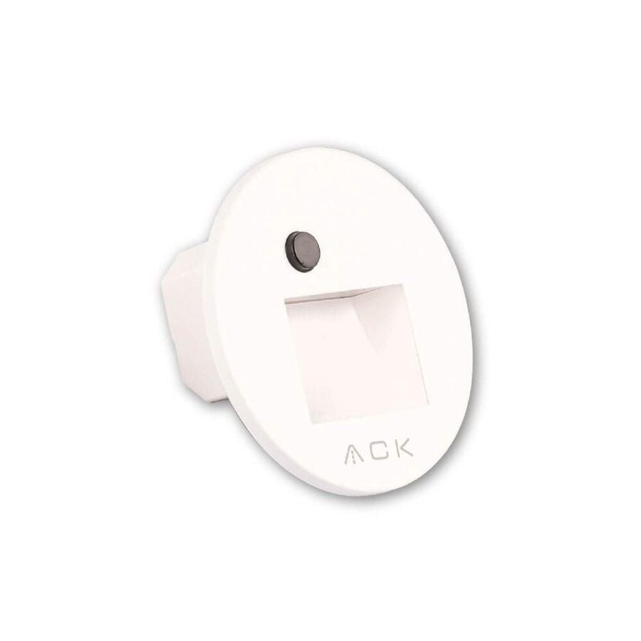 ACK AH07-02690 Sensörlü Merdiven Armatürü CCT Beyaz Kare Çerçeve