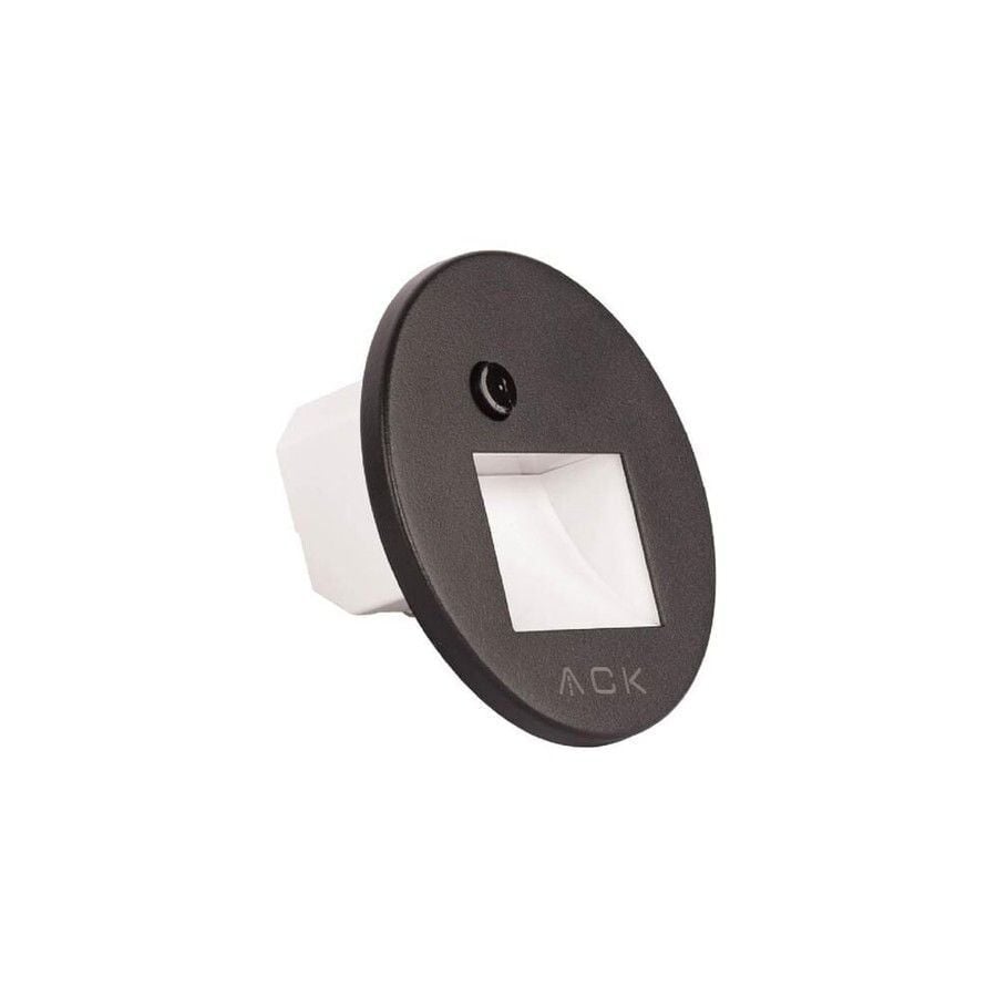 ACK AH07-02691 Sensörlü Merdiven Armatürü CCT Siyah Kare Çerçeve