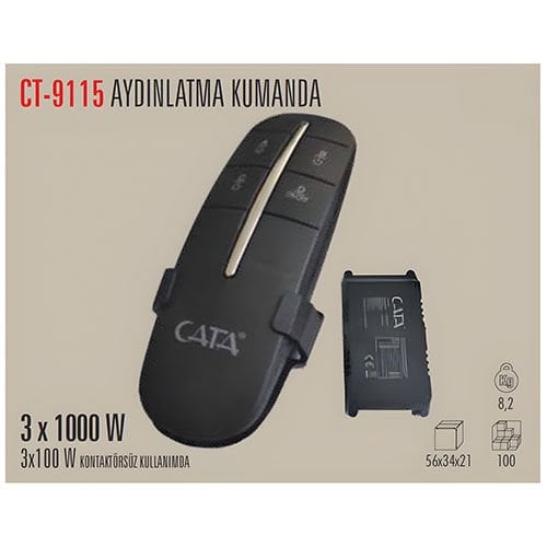 Cata CT-9115 Aydinlatma Kumandasi (3x100w)