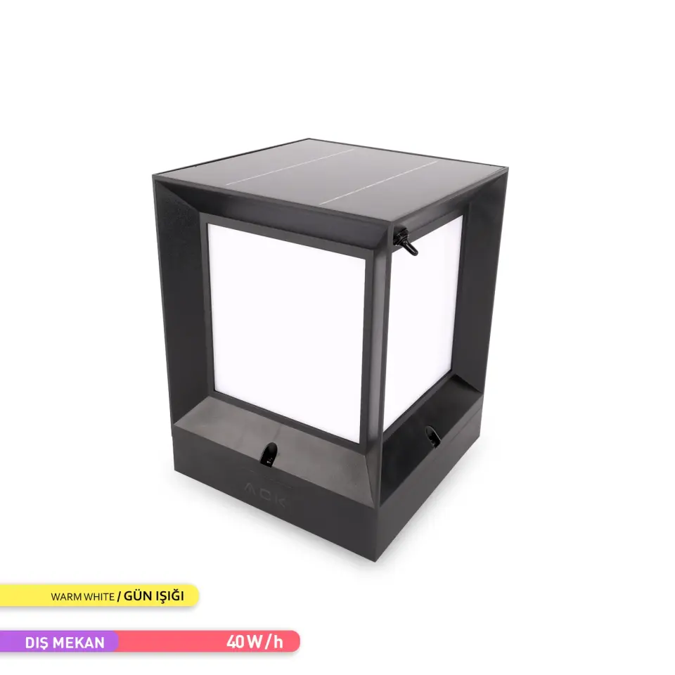 ACK AG60-08801 3000K Günışığı Solar LED Bahçe Armatürü