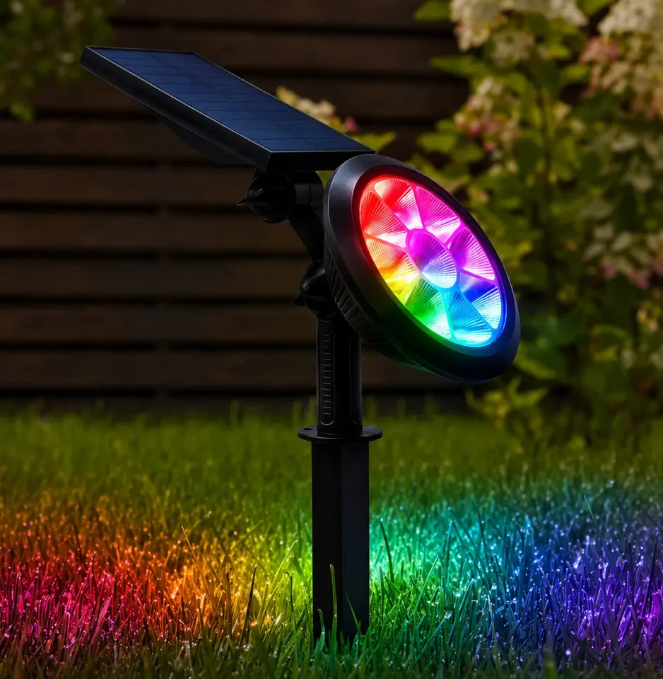 Cata Ct-7321 Mila Solar Kazıklı Güneş Enerjili Bahçe Armatürü 18W RGB