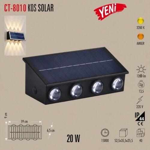 Cata CT-8010 Kos Solar Armatür Günışığı