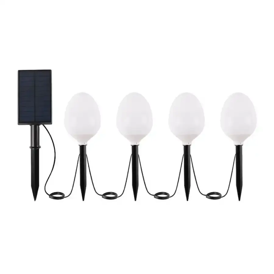 ACK-AG60-05891 8W Dörtlü Set Solar Bahçe Armatürü RGB