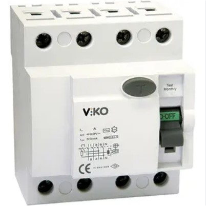 VİKO VTR4-40300 4Kut 300Ma 40A Kaçak Akım Koruma Rölesi