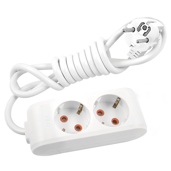 VİKO Multi-Let 2li Topraklı Ç.K 1mt Priz
