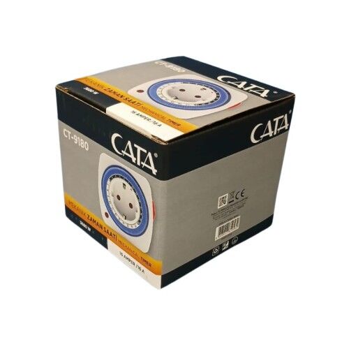 Cata CT-9180 3680W Zaman Ayarlı Mekanik Priz