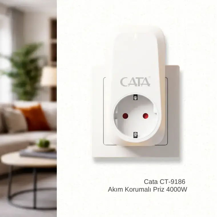 Cata CT-9186 Akım Korumalı Priz