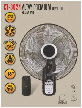 CATA CT-3024 Altay 70W 18'' Duvar Tipi Vantilatör