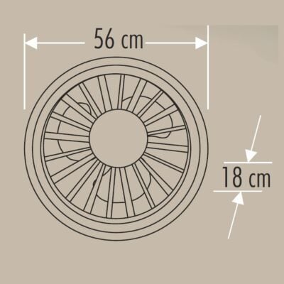 Cata CT-3011 Yıldız Led Vantilatör Tavan Armatürü