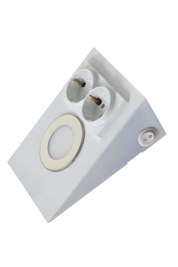 ACK AH11-00200 2,5W Ledli Prizli Tezgah Altı Armatür Beyaz Kasa 3000K Günışığı