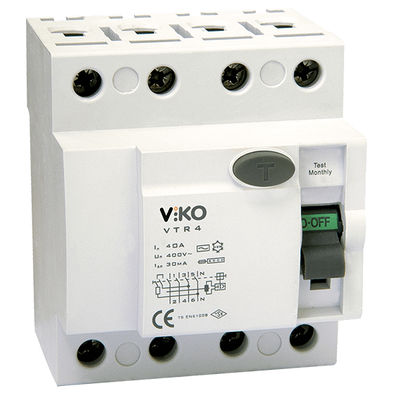 VİKO VTR4-6330 Kaçak Akım Koruma 4P 63A 30Ma